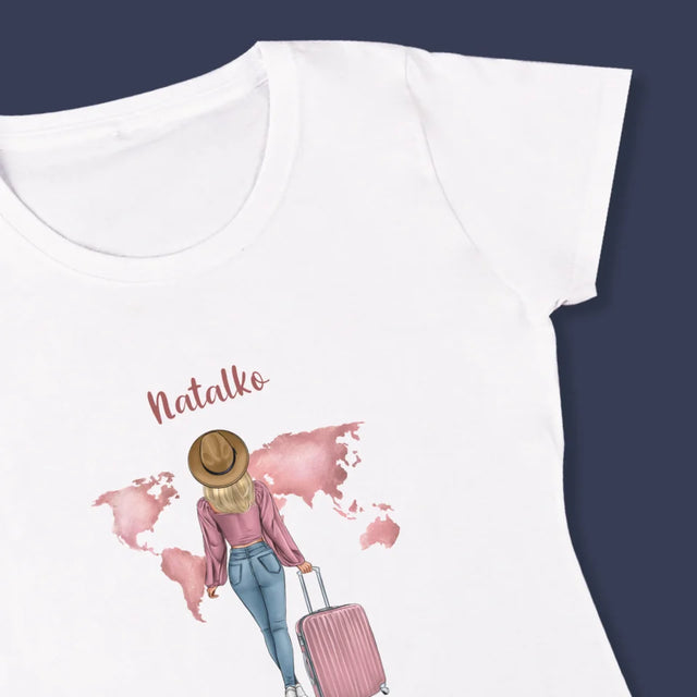 Kreator Postaci: Podróżniczka - Koszulka Damska
