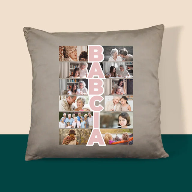 Fotokolaż: Babcia - Poduszka