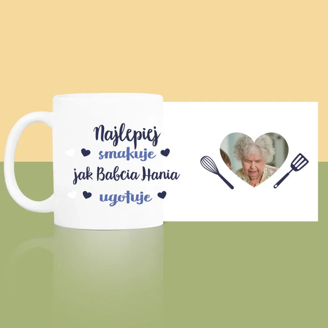 Zdjęcie i Podpis: Najlepiej Smakuje - Kubek z Nadrukiem