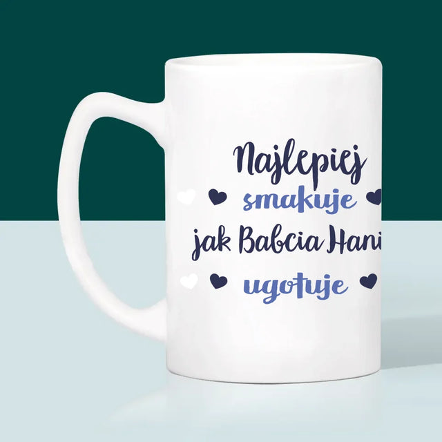 Zdjęcie i Podpis: Najlepiej Smakuje - Kubek z Nadrukiem