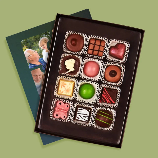 Fotokolaż: Puzzle Zdjęcia Dla Dziadka - Personalizowane Praliny