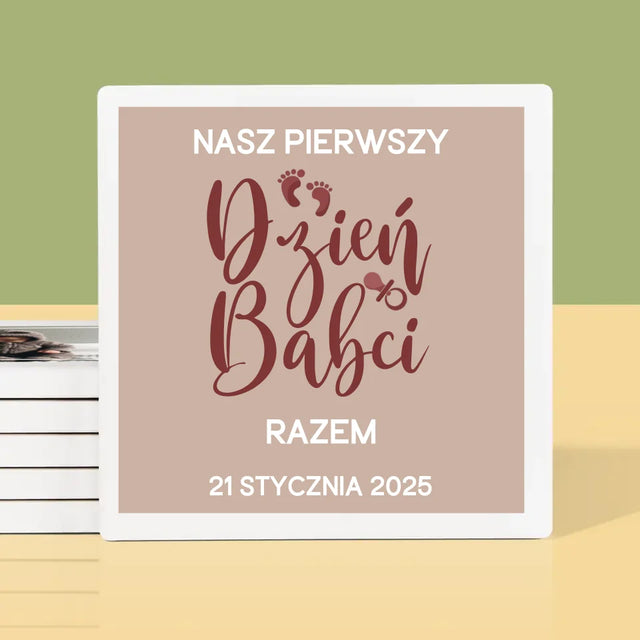Fotokolaż: Pierwszy Dzień Babci - Podkładki Pod Kubki