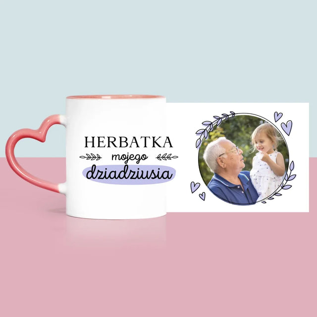 Zdjęcie i Podpis: Herbatka Dla Dziadziusia - Kubek z Nadrukiem