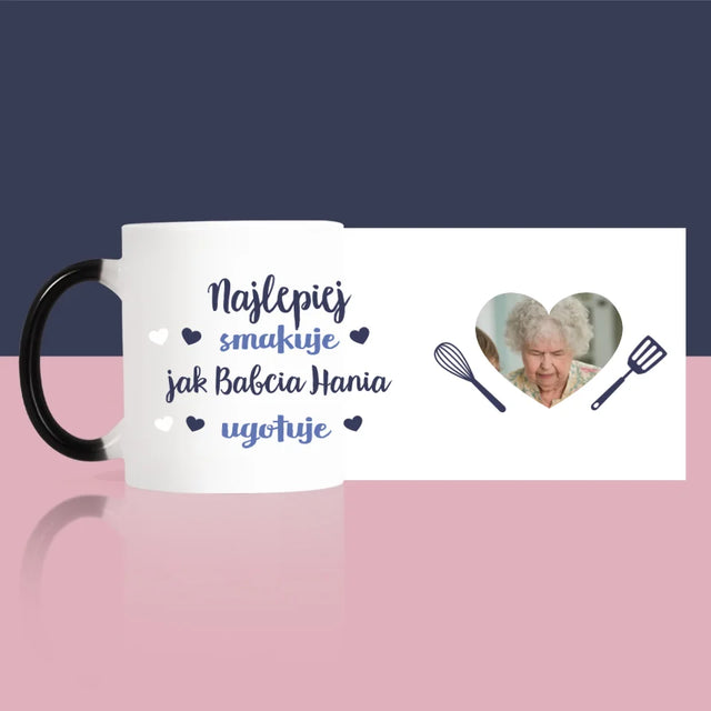 Zdjęcie i Podpis: Najlepiej Smakuje - Kubek z Nadrukiem