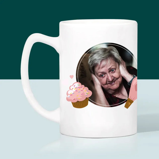 Zdjęcie i Podpis: Królowa Wypieków - Kubek z Nadrukiem