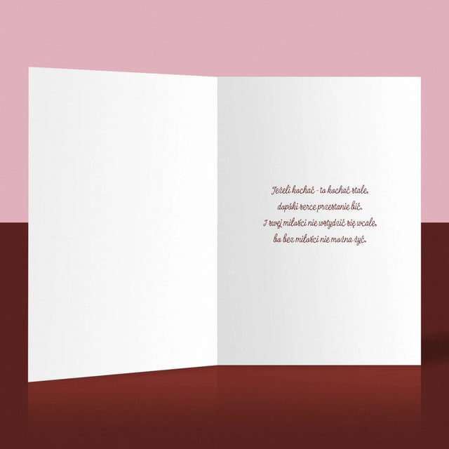 Słowo Ze Zdjęć: Walentynki Kartka z Kalendarza - Kartka z Życzeniami