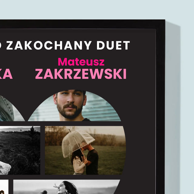 Fotokolaż: Walentynki Plakat Filmowy - Wydruk Obramowany 30X40 (Pion)