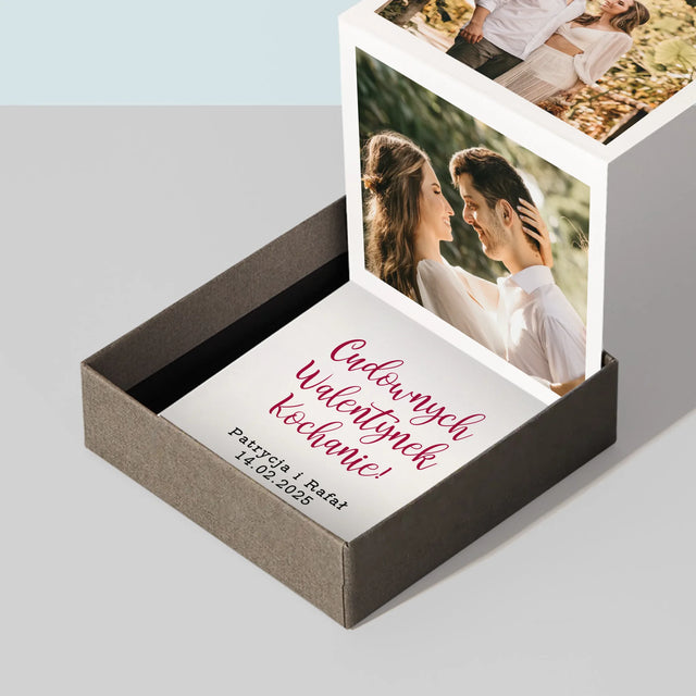 Fotokolaż: Cudownych Walentynek - Zestaw Zdjęć Harmonijka