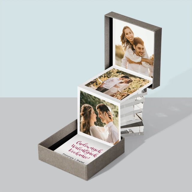 Fotokolaż: Cudownych Walentynek - Zestaw Zdjęć Harmonijka