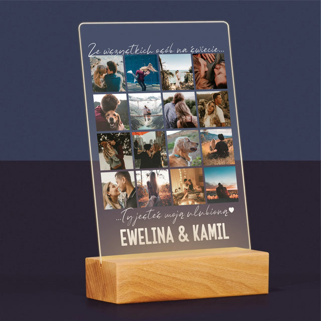 Fotokolaż: Ze Wszystkich Osób Na Świecie - Wydruk Na Szkle Akrylowym