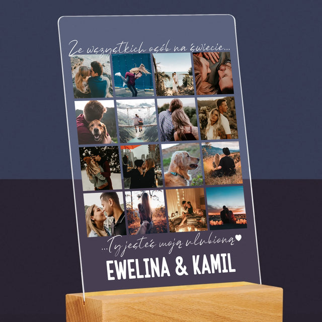 Fotokolaż: Ze Wszystkich Osób Na Świecie - Wydruk Na Szkle Akrylowym