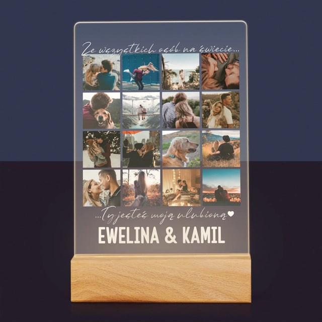 Fotokolaż: Ze Wszystkich Osób Na Świecie - Wydruk Na Szkle Akrylowym