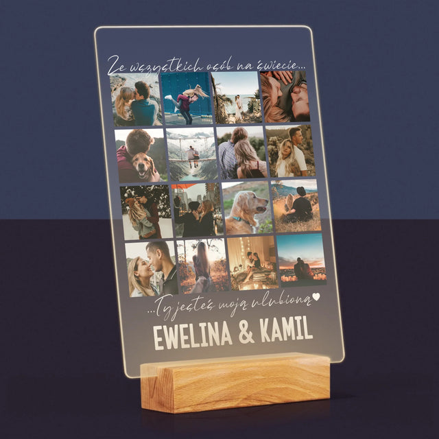 Fotokolaż: Ze Wszystkich Osób Na Świecie - Wydruk Na Szkle Akrylowym