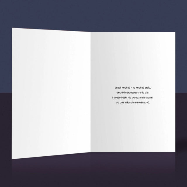 Zdjęcie i Podpis: Twoja Piosenka z Kodem - Kartka z Życzeniami