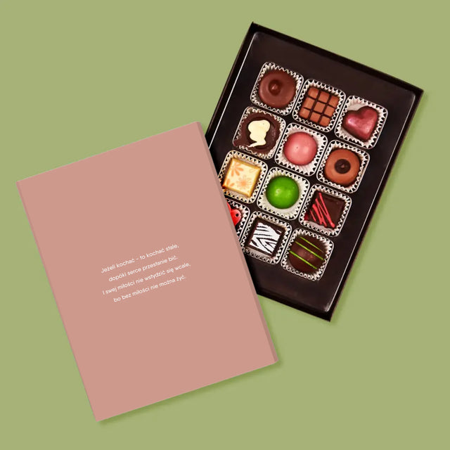 Zdjęcie i Podpis: Twoja Piosenka z Kodem - Praliny Personalizowane