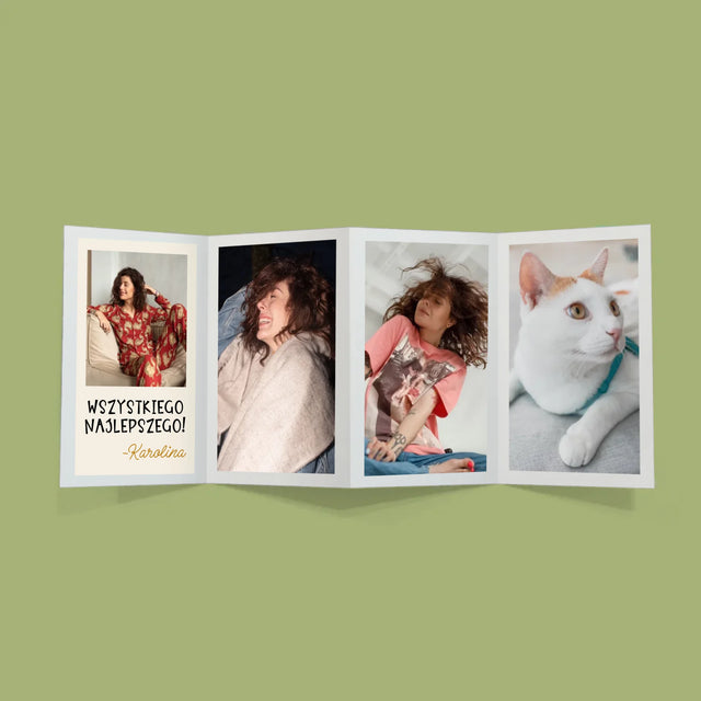 Zdjęcie I Podpis: 40 Urodziny Czapeczka - Duża Harmonijka Ze Zdjęć