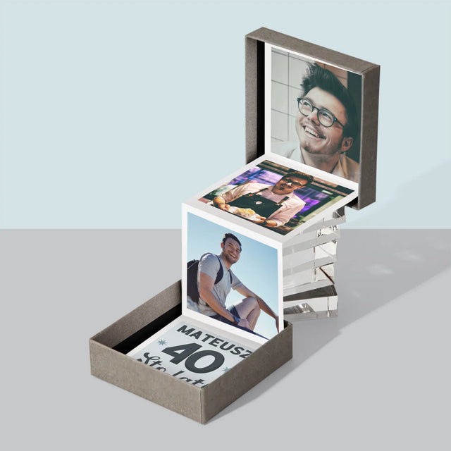 Fotokolaż: 40 Lat - Zestaw Zdjęć Harmonijka