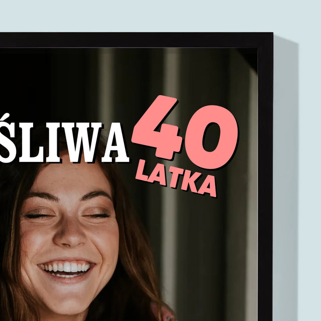 Okładka Magazynu: Szczęśliwa 40-Latka - Wydruk Obramowany