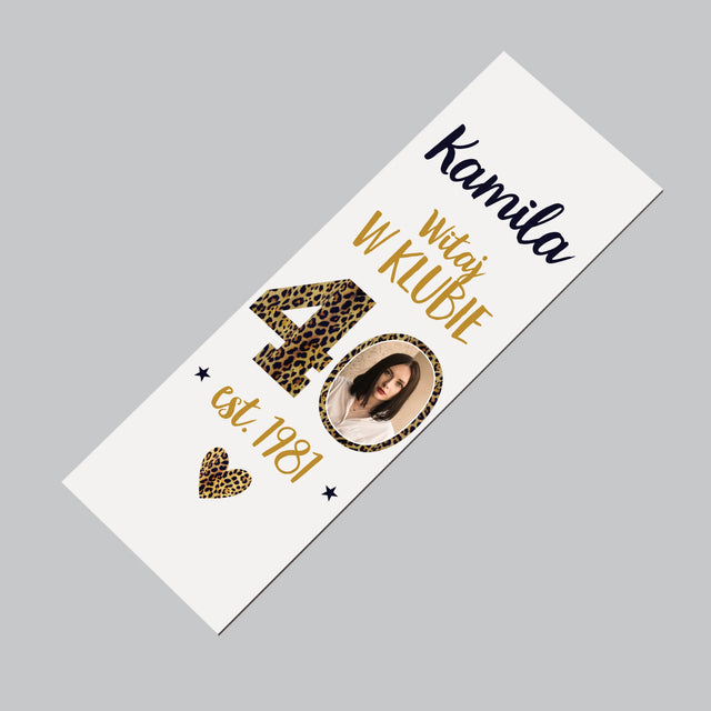 Zdjęcie I Podpis: Witaj W Klubie 40 - Magnes Na Lodówkę