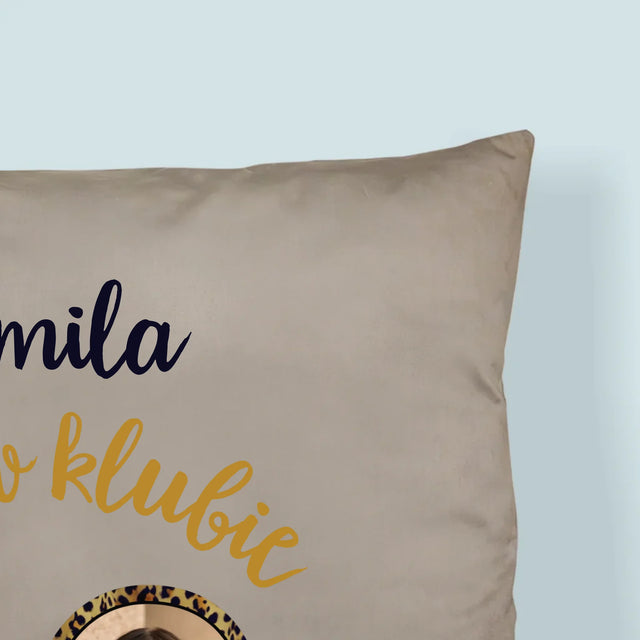 Zdjęcie I Podpis: Witaj W Klubie 40 - Poduszka z Nadrukiem