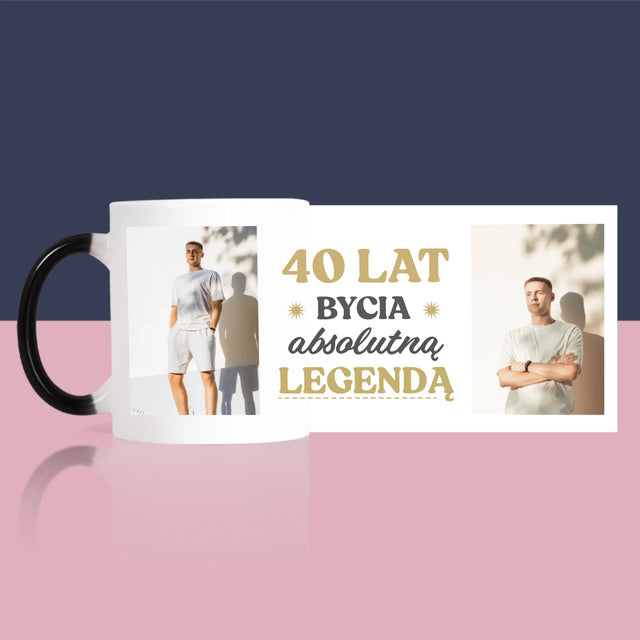Fotokolaż: 40 Lat Bycia Legendą - Kubek z Nadrukiem