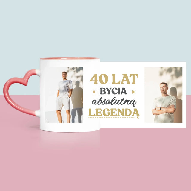 Fotokolaż: 40 Lat Bycia Legendą - Kubek z Nadrukiem