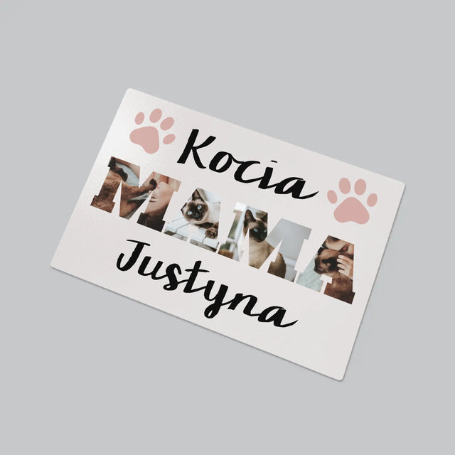 Słowo Ze Zdjęć: Kocia Mama - Podkładka Na Biurko