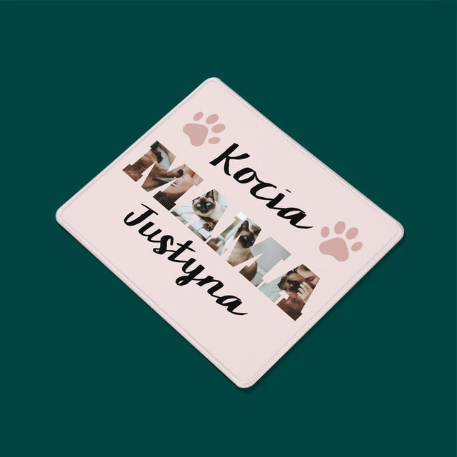Słowo Ze Zdjęć: Kocia Mama - Podkładka Pod Myszkę