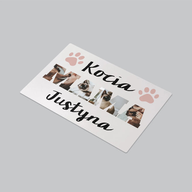 Słowo Ze Zdjęć: Kocia Mama - Podkładka Na Biurko