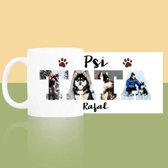 Słowo Ze Zdjęć: Psi Tata - Kubek z Nadrukiem
