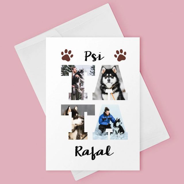 Słowo Ze Zdjęć: Psi Tata - Kartka z Życzeniami