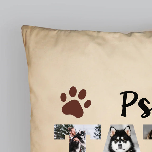 Słowo Ze Zdjęć: Psi Tata - Poduszka z Nadrukiem