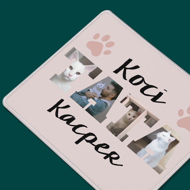 Słowo Ze Zdjęć: Koci Tata - Podkładka Pod Myszkę