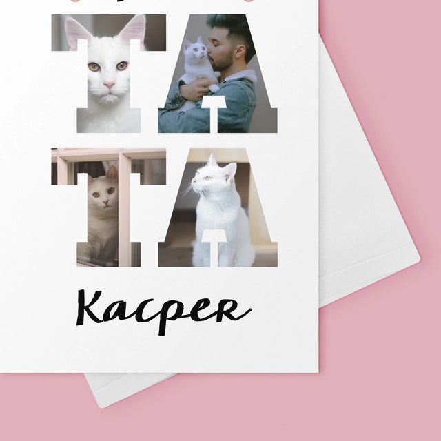 Słowo Ze Zdjęć: Koci Tata - Kartka z Życzeniami