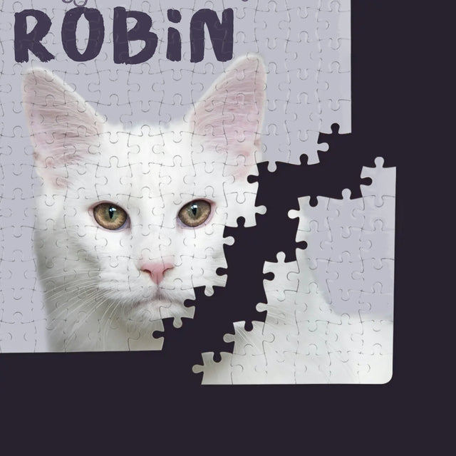 Zdjęcie i Podpis: w Tym Domu Rządzi Zwierzak - Personalizowane Puzzle