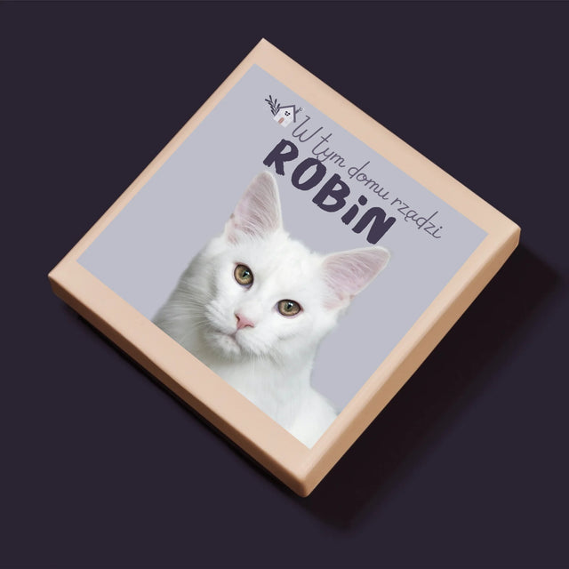 Zdjęcie i Podpis: w Tym Domu Rządzi Zwierzak - Personalizowane Puzzle