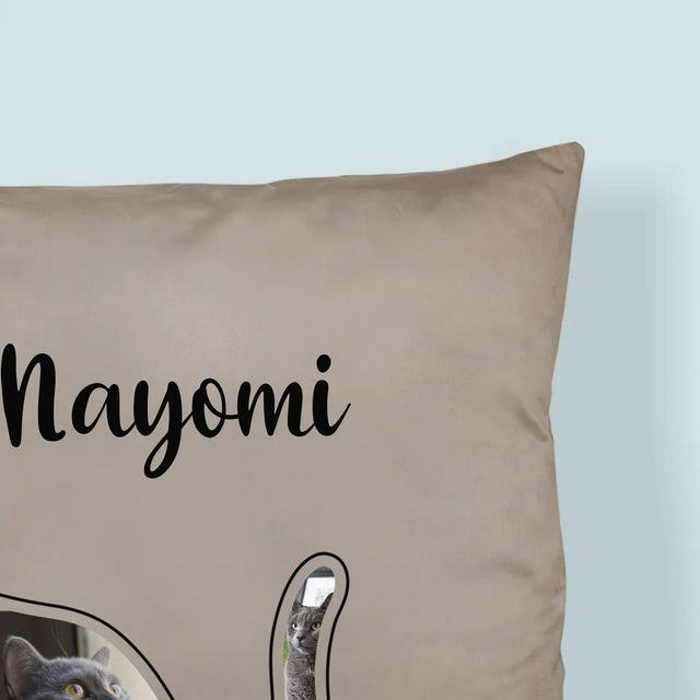 Kształt Ze Zdjęć: Kot Najlepszy Przyjaciel - Poduszka z Nadrukiem