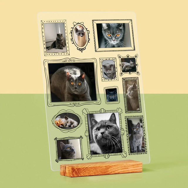 Fotokolaż: Ściana Galerii z Pupilem - Wydruk Na Szkle Akrylowym