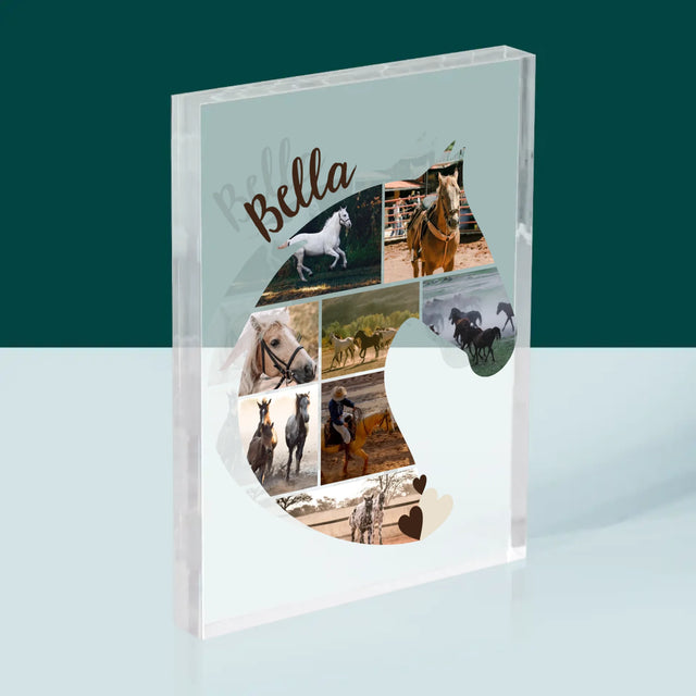 Kształt Ze Zdjęć: Koń - Blok Akrylowy z Nadrukiem