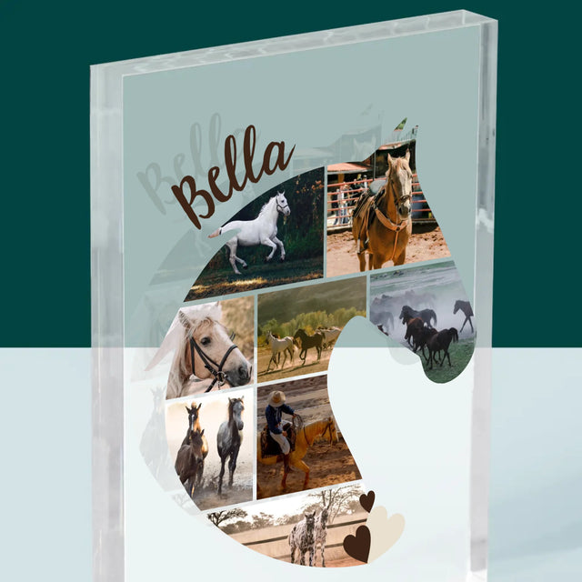 Kształt Ze Zdjęć: Koń - Blok Akrylowy z Nadrukiem