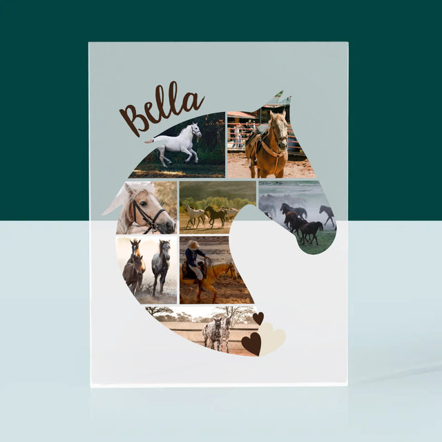 Kształt Ze Zdjęć: Koń - Blok Akrylowy z Nadrukiem