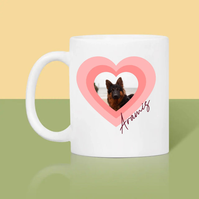 Zdjęcie i Podpis: Zdjęcie Pupila w Sercu - Kubek z Nadrukiem