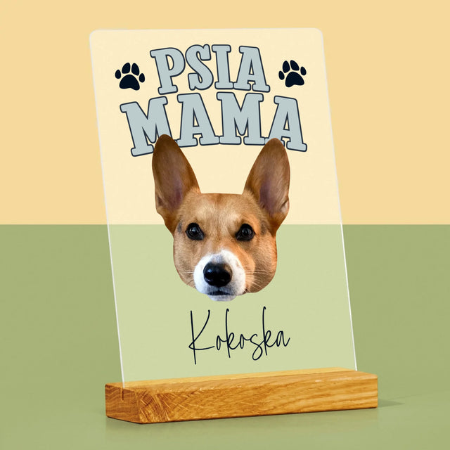 Twoja Postać: Psia Mama - Wydruk Na Szkle Akrylowym
