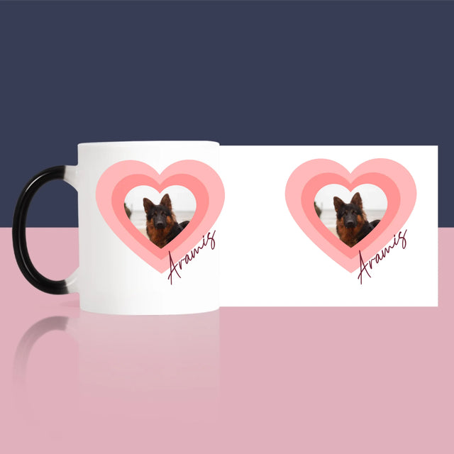 Zdjęcie i Podpis: Zdjęcie Pupila w Sercu - Kubek z Nadrukiem
