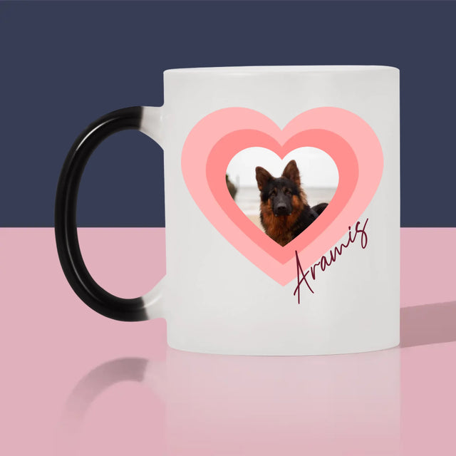 Zdjęcie i Podpis: Zdjęcie Pupila w Sercu - Kubek z Nadrukiem