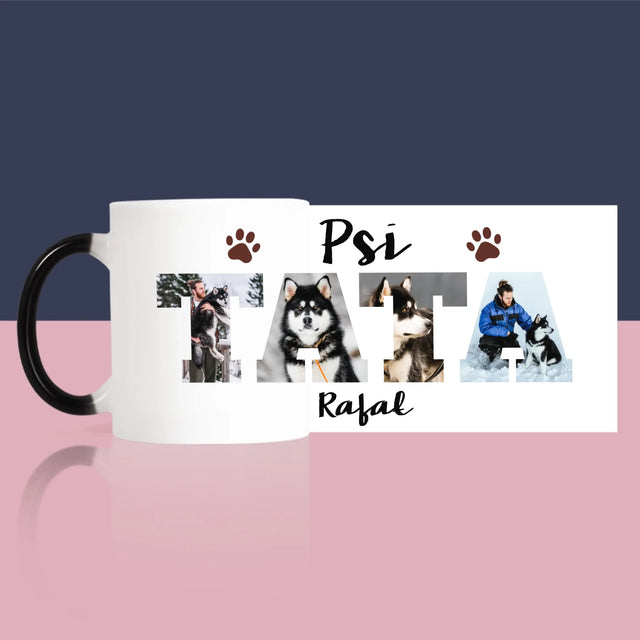 Słowo Ze Zdjęć: Psi Tata - Kubek z Nadrukiem