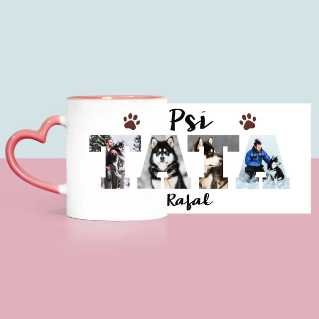 Słowo Ze Zdjęć: Psi Tata - Kubek z Nadrukiem
