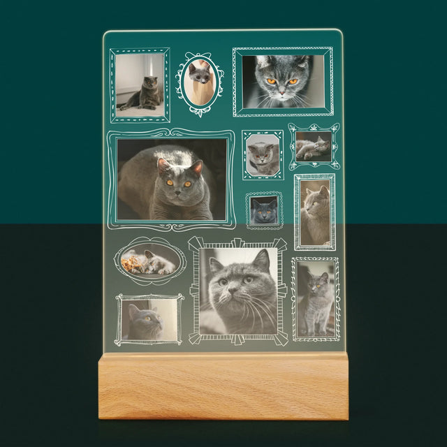 Fotokolaż: Ściana Galerii z Pupilem - Wydruk Na Szkle Akrylowym