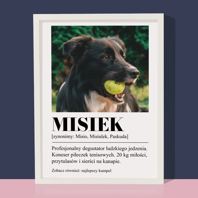 Zdjęcie i Podpis: Pupil Definicja - Wydruk Obramowany