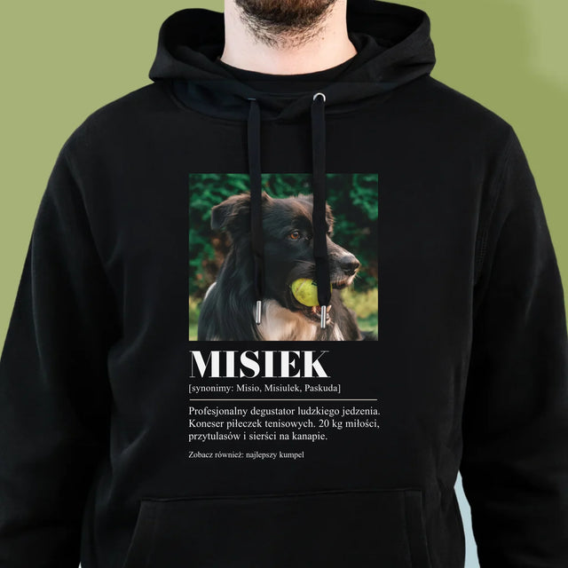 Zdjęcie i Podpis: Pupil Definicja - Bluza Męska z Kapturem